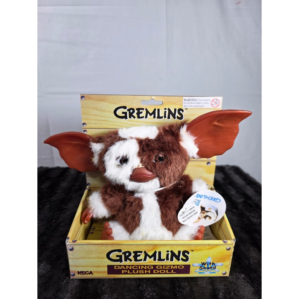 NECA Gremlins Dancing Gizmo Plush Doll With Sound 2011 Warner Bros 30630 Gizmo